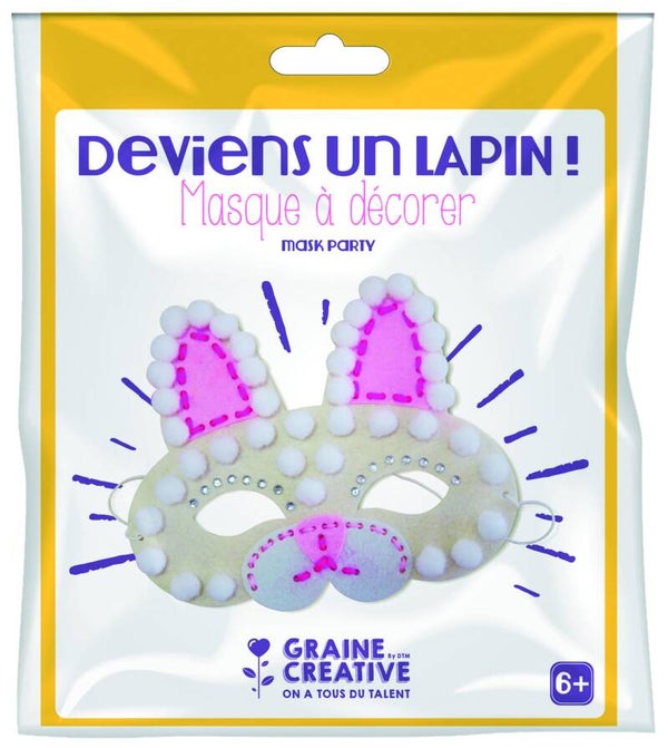 Hobbypakket Feest Masker - konijn