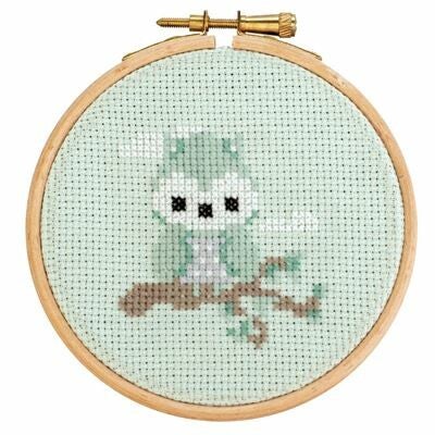 DIY-borduurset Little Woodland Adventures Dendennis - Olga Uil, d 10 cm