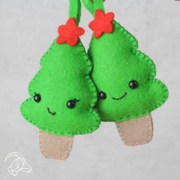 Viltpakket Kerstboompjes Hangers (2 stuks)