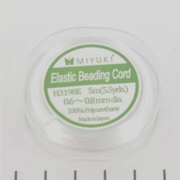 Sieradendraad, Miyuki Elastiek Koord dikte 0.7 mm, lengte 5 m