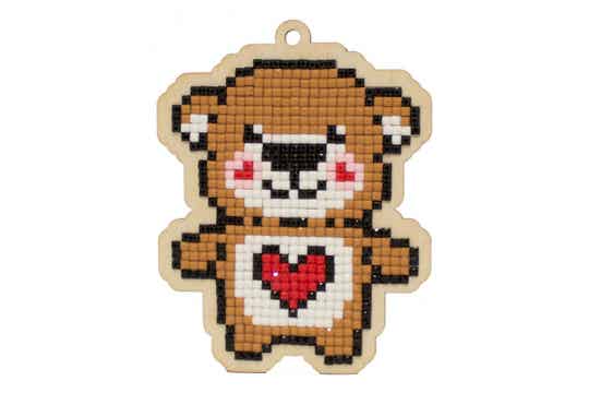 Diamond Painting Charm - Teddy Beer Hart