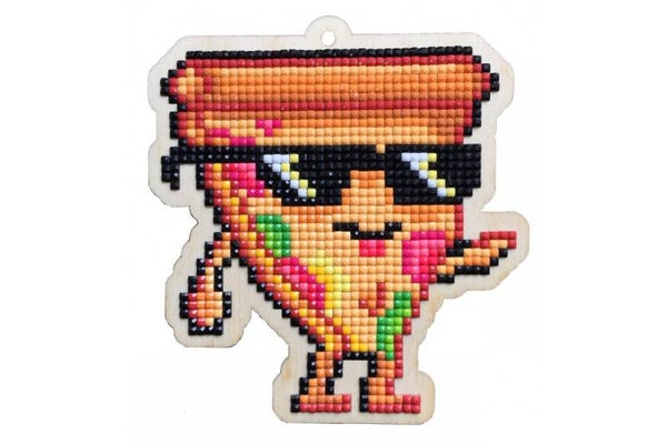 Diamond Painting Charm - Coole Pizza