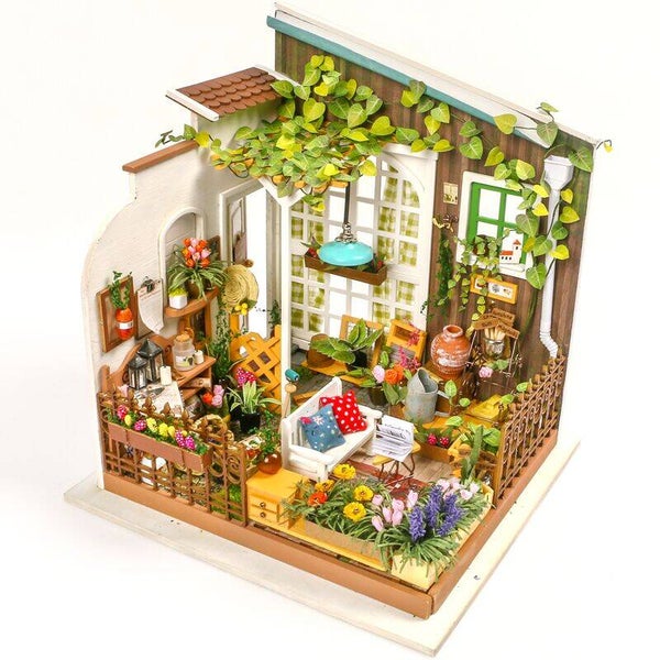 DIY-kit Miniatuurwereld - Robotime Miller's Flower House DG108