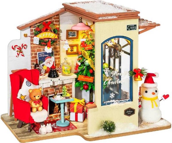 DIY-kit Miniatuurwereld - Robotime Snow House DG18