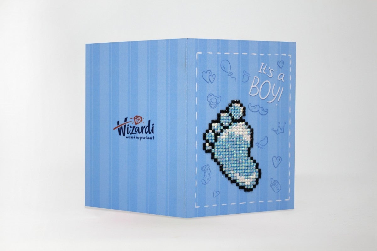 Diamond Painting Wenskaart - It's A Boy