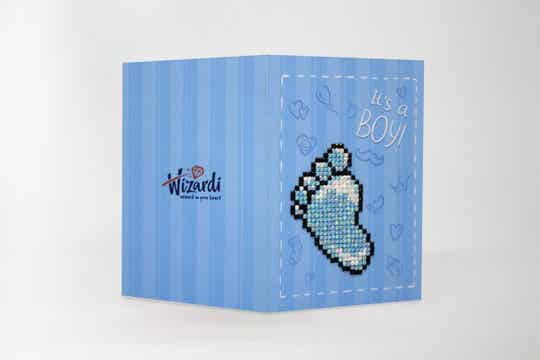 Diamond Painting Wenskaart - It's A Boy