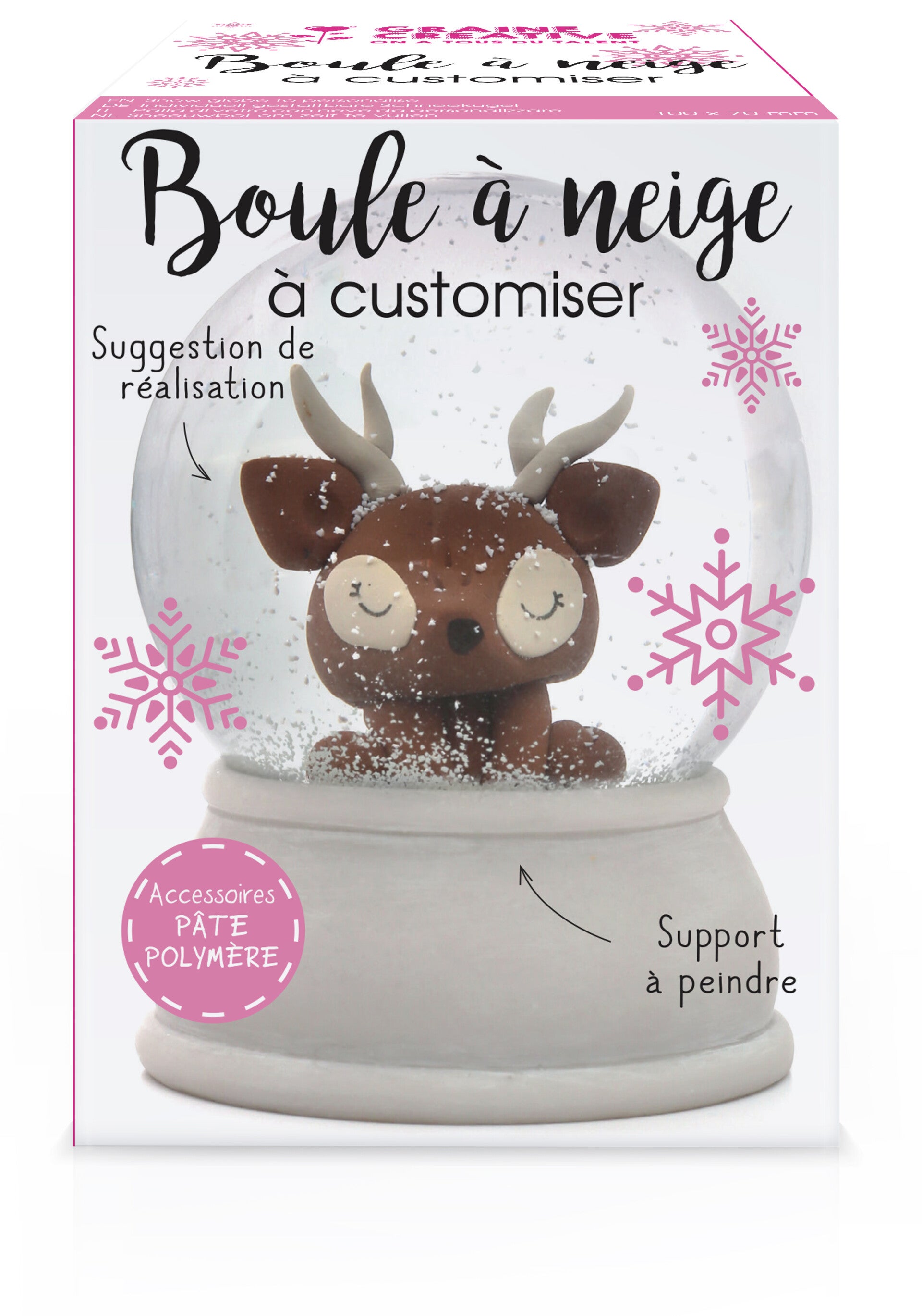 DIY-Kit Maak je eigen Sneeuwbol incl sneeuwvlokjes