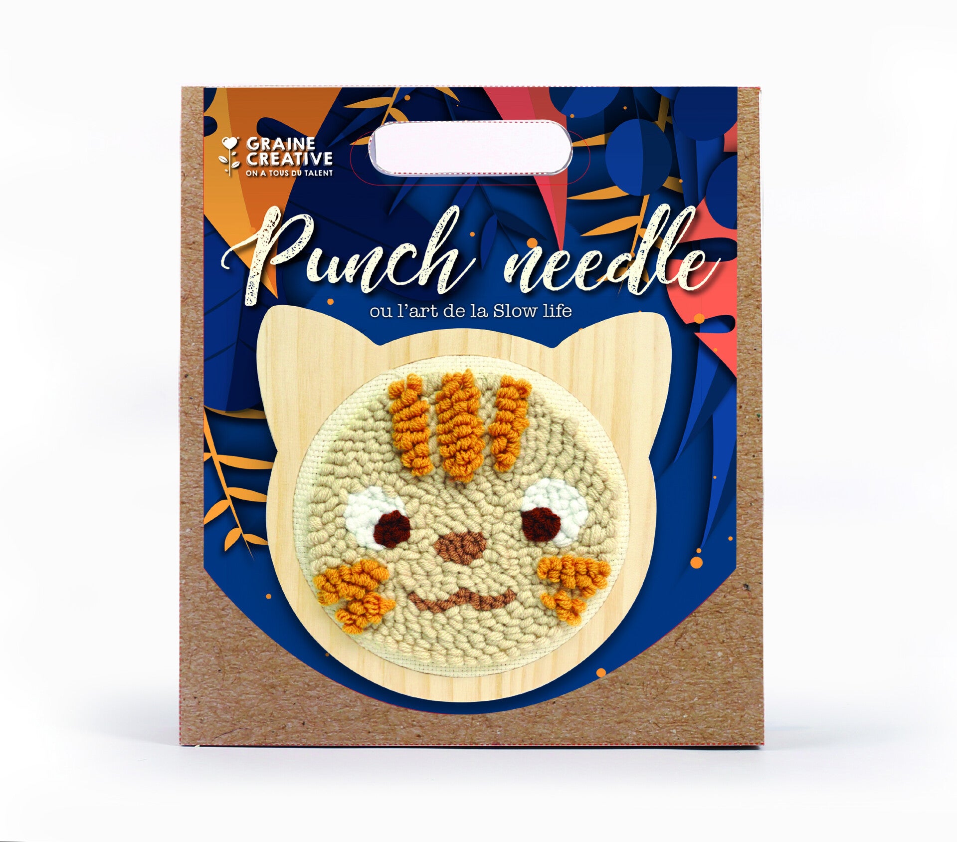Punch Needle Set, d:15cm - kat