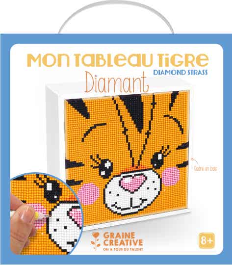 Diamond Painting Houten Frame Kit - tijger
