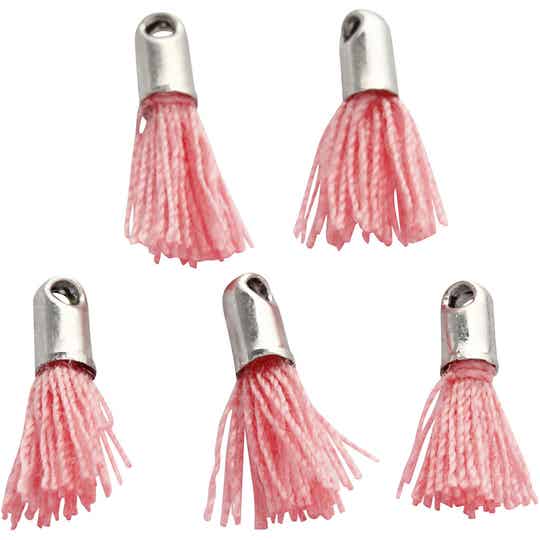Tassel, lengte 10 mm, gatgrootte 1 mm, 5 stuks