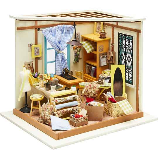 DIY-kit Miniatuurwereld - Naaikamer