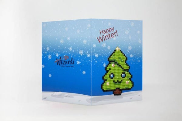 Diamond Painting Wenskaart - Happy Winter