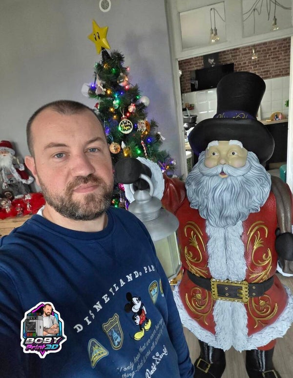 Père Noël taille réelle – décoration festive exceptionnelle 🎅✨