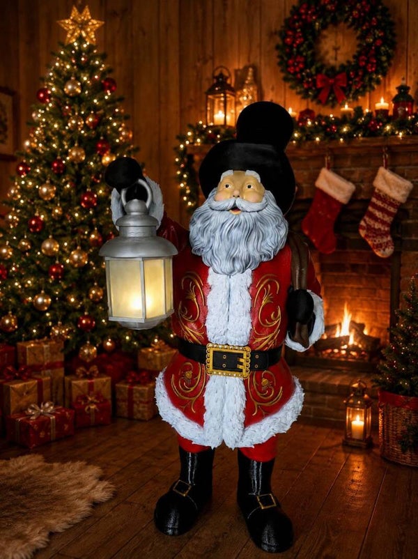 Père Noël taille réelle – décoration festive exceptionnelle 🎅✨