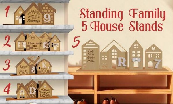 Standing Family Houses for Village