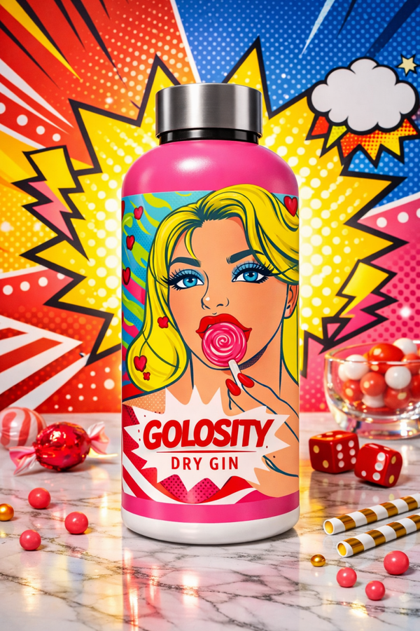 Golosity Premium Dry Gin 500ml bottiglia termica 41% alc