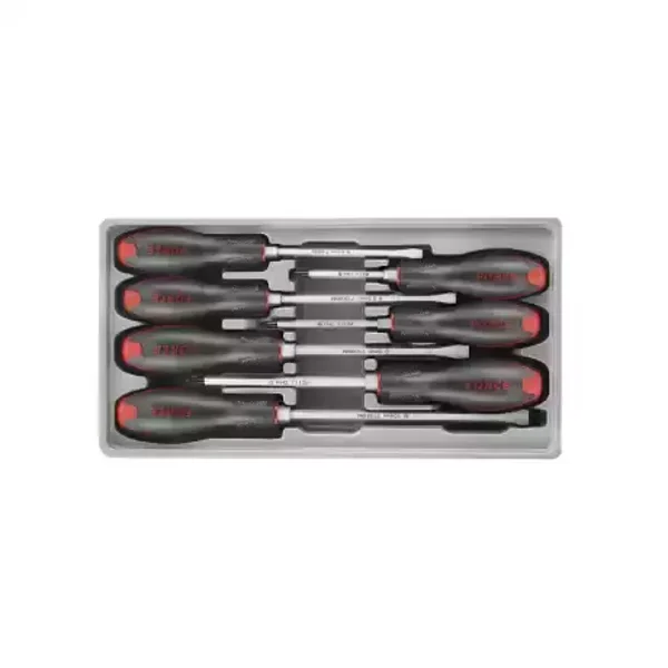 Schroevendraaierset met slagkop Plat & Kruiskop 7 delig - 20714