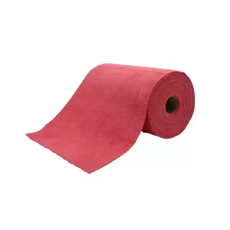 Poetsdoek op rol 75stuks Rood (wasbaar)