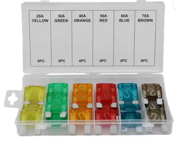 FD-1120 WEBER TOOLS Maxi steekzekeringen assortiment (24 st) - FD-1120