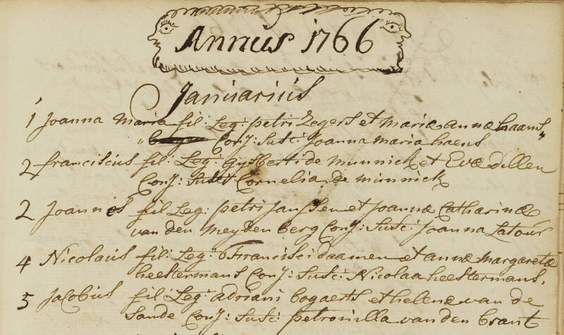 Doopakte Joannes Janssen