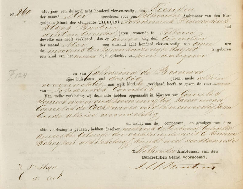 Geboorteakte JC Staps