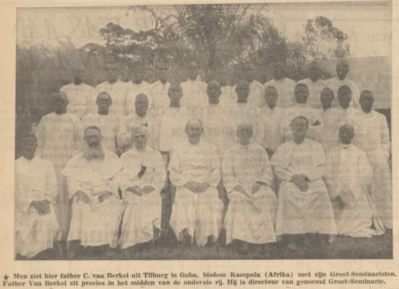 Cees van Berkel in Kampala 1956