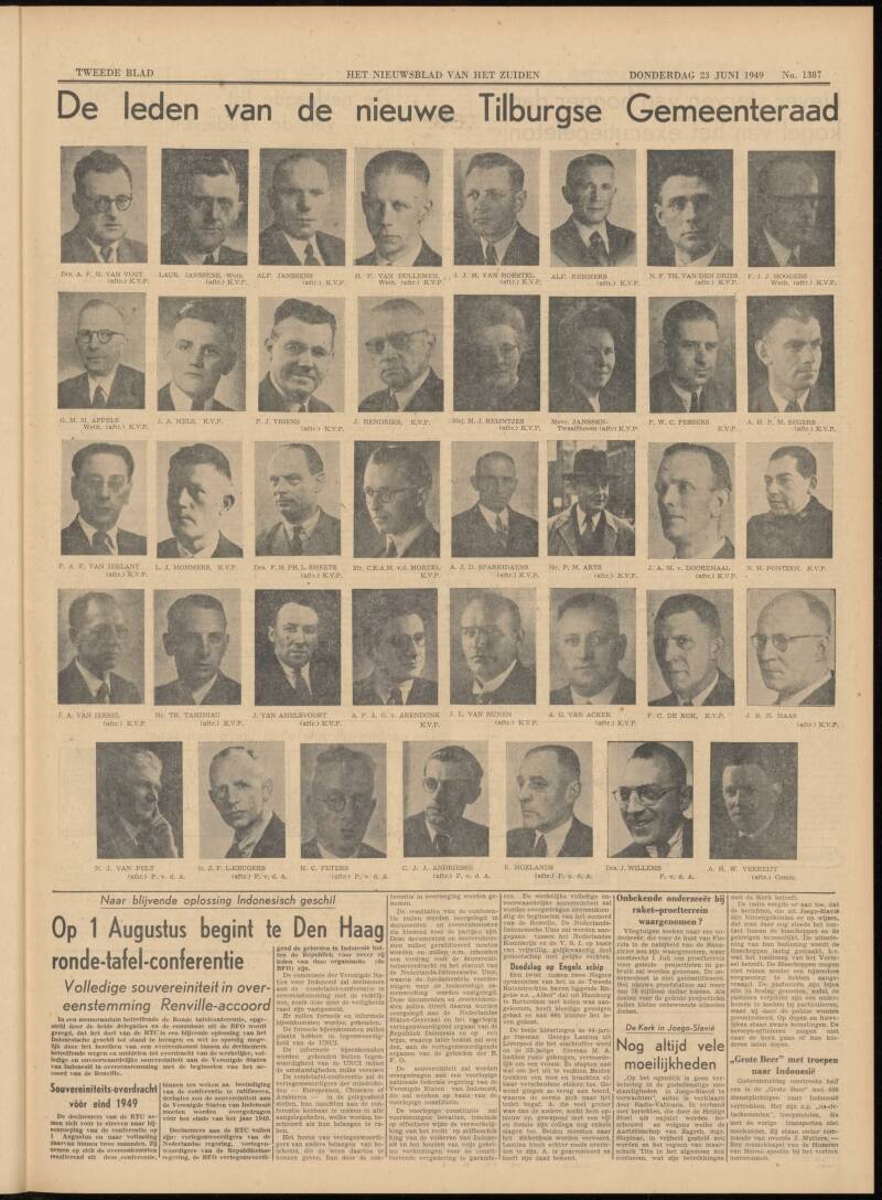 Gekozen gemeenteraad 1949