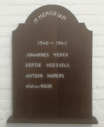 Plaquette Antoon Hamers