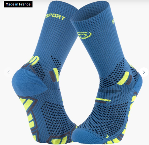 Chaussettes TRAIL ULTRA HIGH Bleu/Jaune