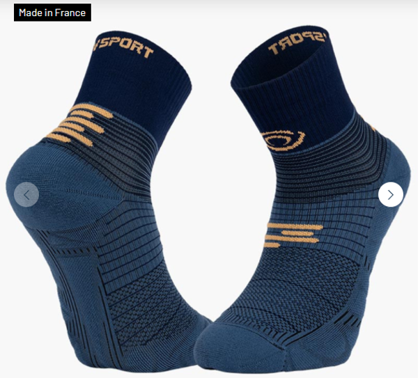 Chaussettes RUN MARATHON Mid Bleu marine