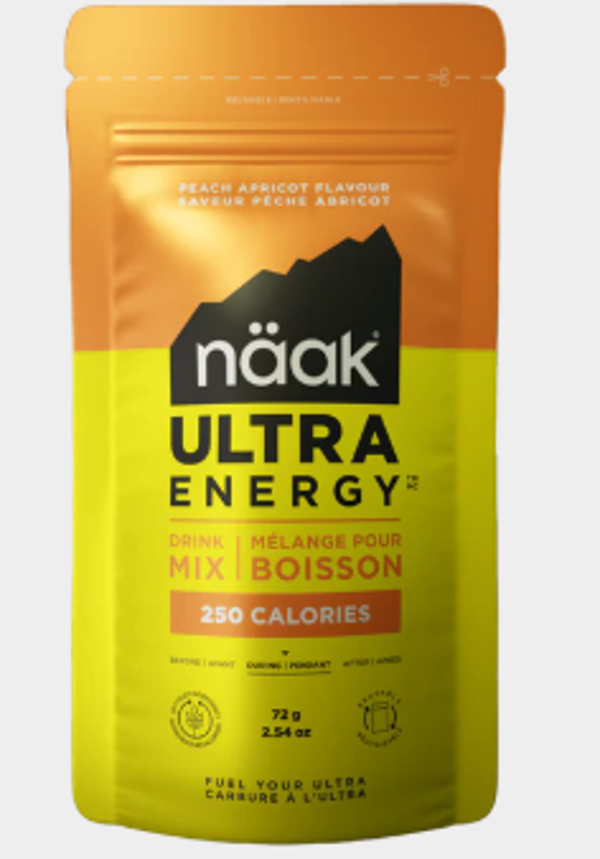 NÄAK Boisson d'effort Pêche Abricot - Sachets individuels