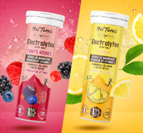 MELTONIC Electrolytes Citron - MELTONIC Electrolytes Fruits rouges