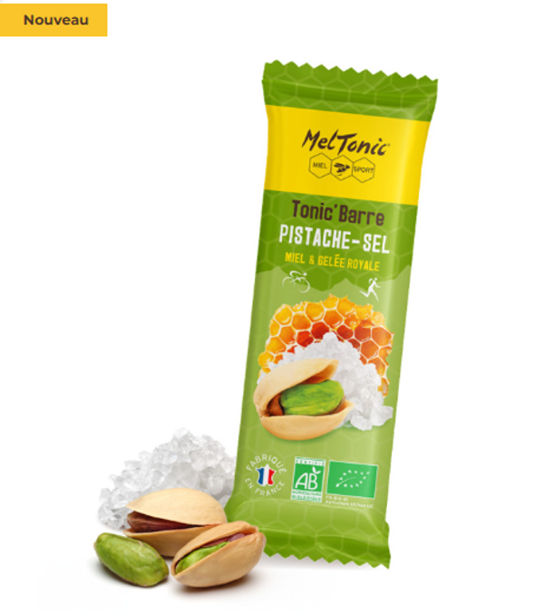 MELTONIC Barre énergétique bio Pistaches et fleur de sel