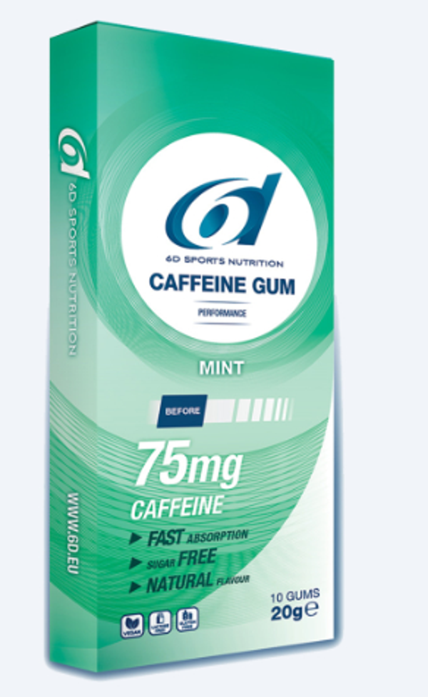 6D Sports Nutrition Caffeine Gum