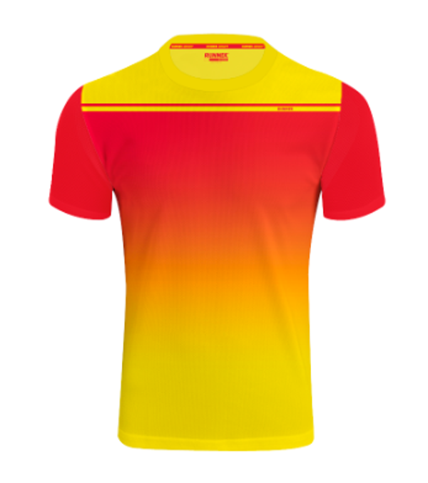 MAILLOT GRADY ROUGE ROME ET JAUNE PRO Homme