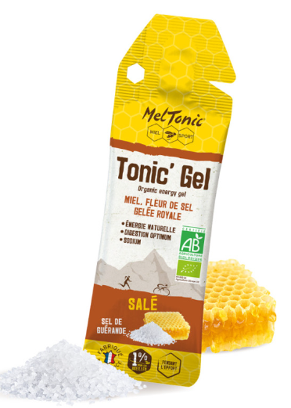 MELTONIC Gel énergétique Salé bio Miel fleur de sel gelée royale