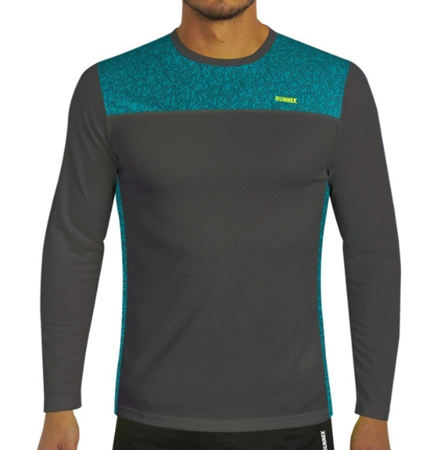 T-shirt long technique runnek Homme