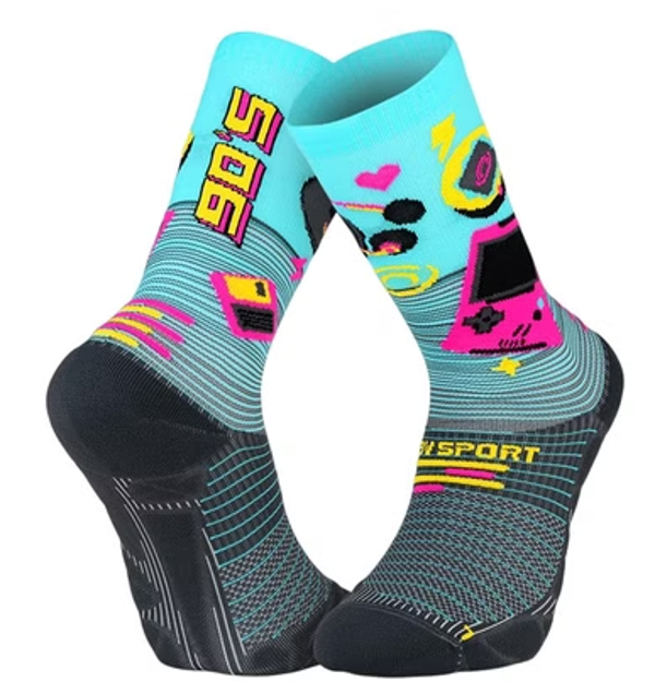 Chaussettes BV Sport Run Marathon Générations 90s Collector Bleu/Noir