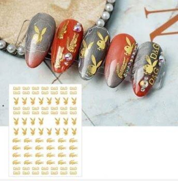 Groot vel Playboy zwart-goud (170)