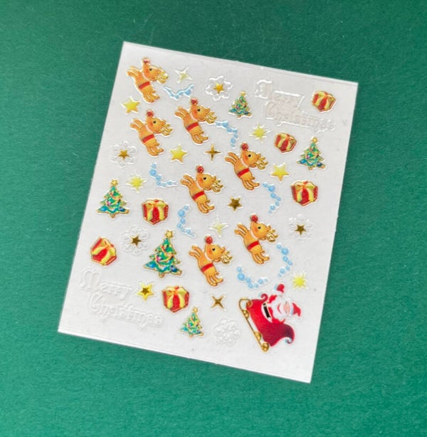 Kerst nagelstickers (24)