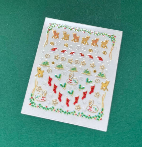 Kerst nagelstickers (28)