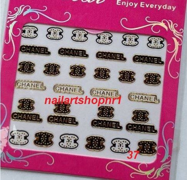 Chanel nagelstickers goud (k5)