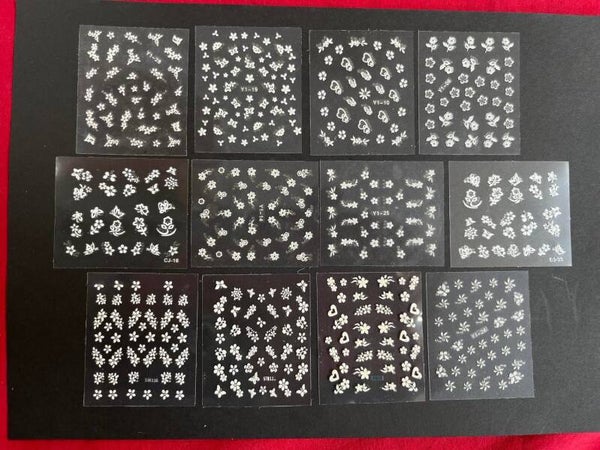 12 velletjes nagelstickers (set4) 1 set beschikbaar