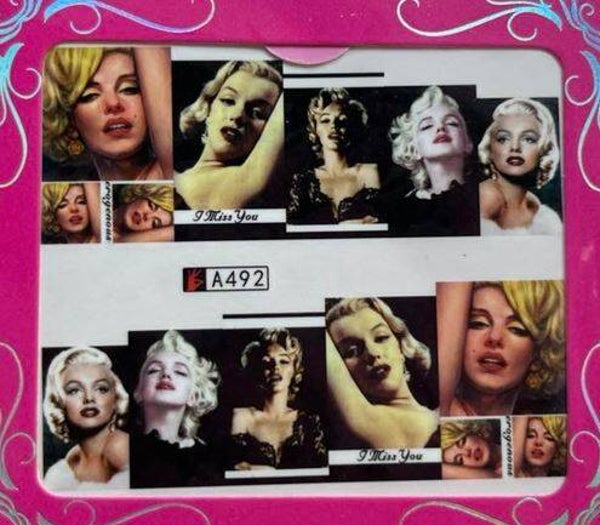 Waterdecals Marilyn Monroe (492)