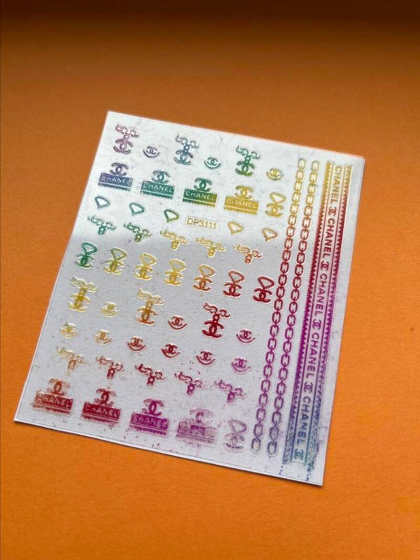Regenboog nagelstickers  Chanel r29