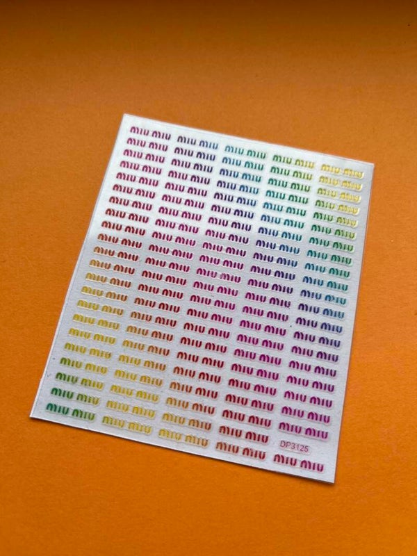 Regenboog nagelstickers r32