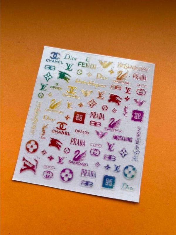 Regenboog diverse merken op 1 vel R4