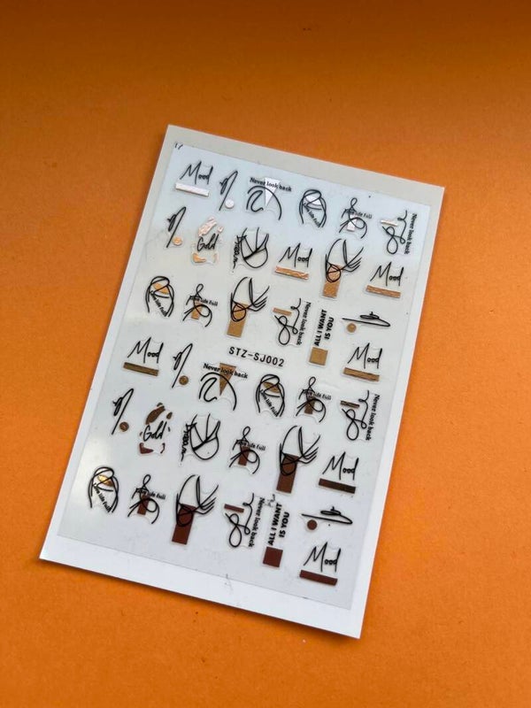 Holografische nagelstickers (sj)