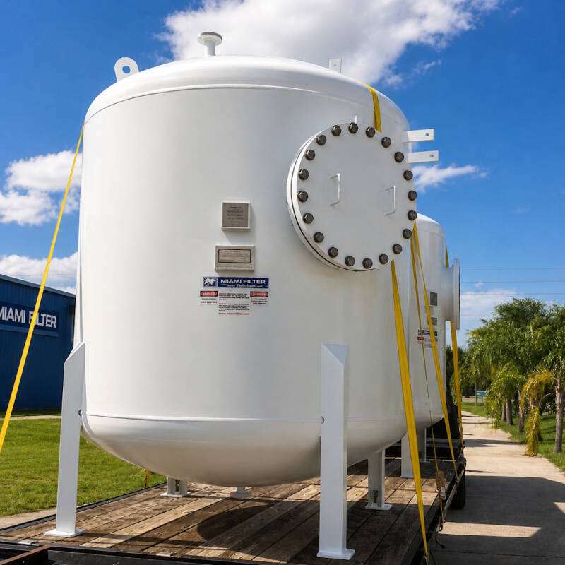 Aqueous amonia storage vessels for a large Florida city