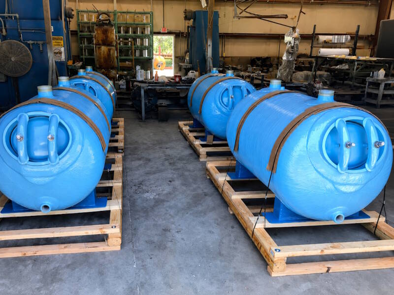 Horizontal sand filters